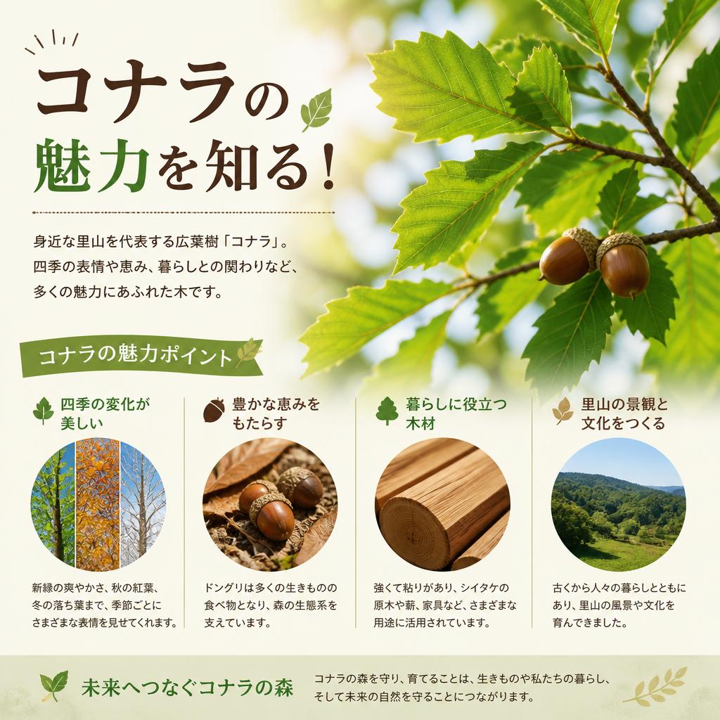 コナラの魅力を知る！