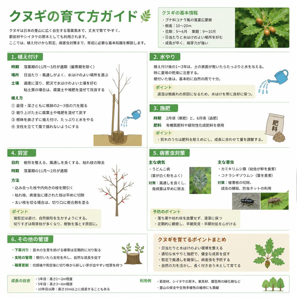 クヌギの育て方