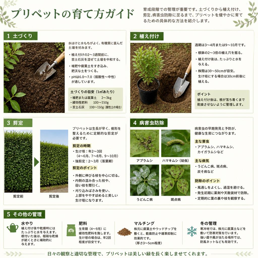 プリペットの育て方