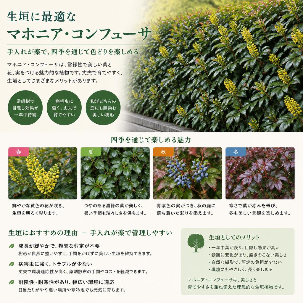 生垣用植物としての利点