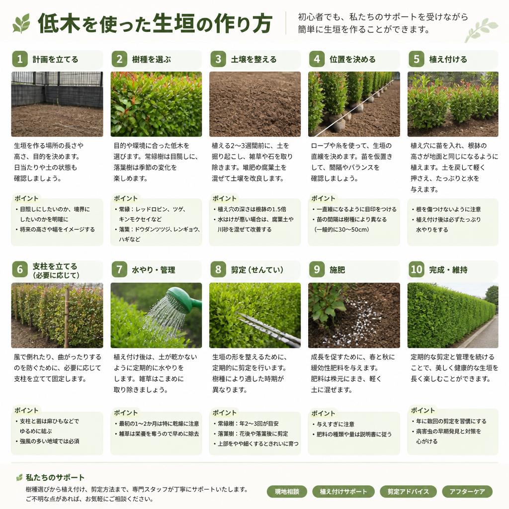 4. 生垣を簡単に作る方法
