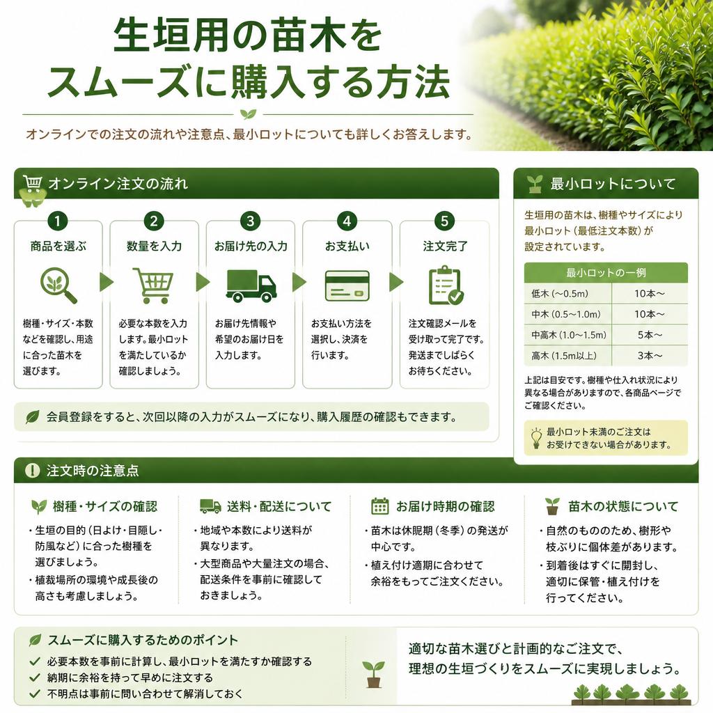 生垣の注文方法を徹底ガイド