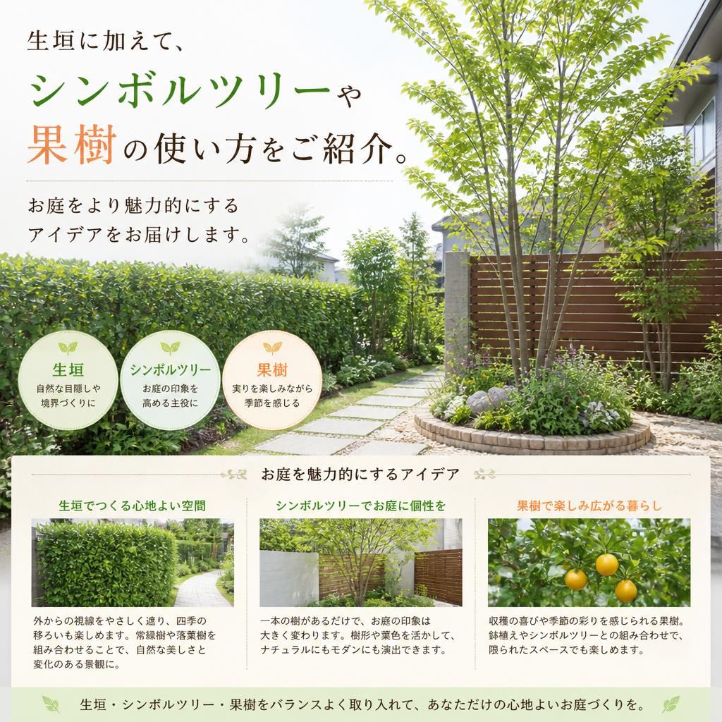 4. シンボルツリーとの組み合わせ