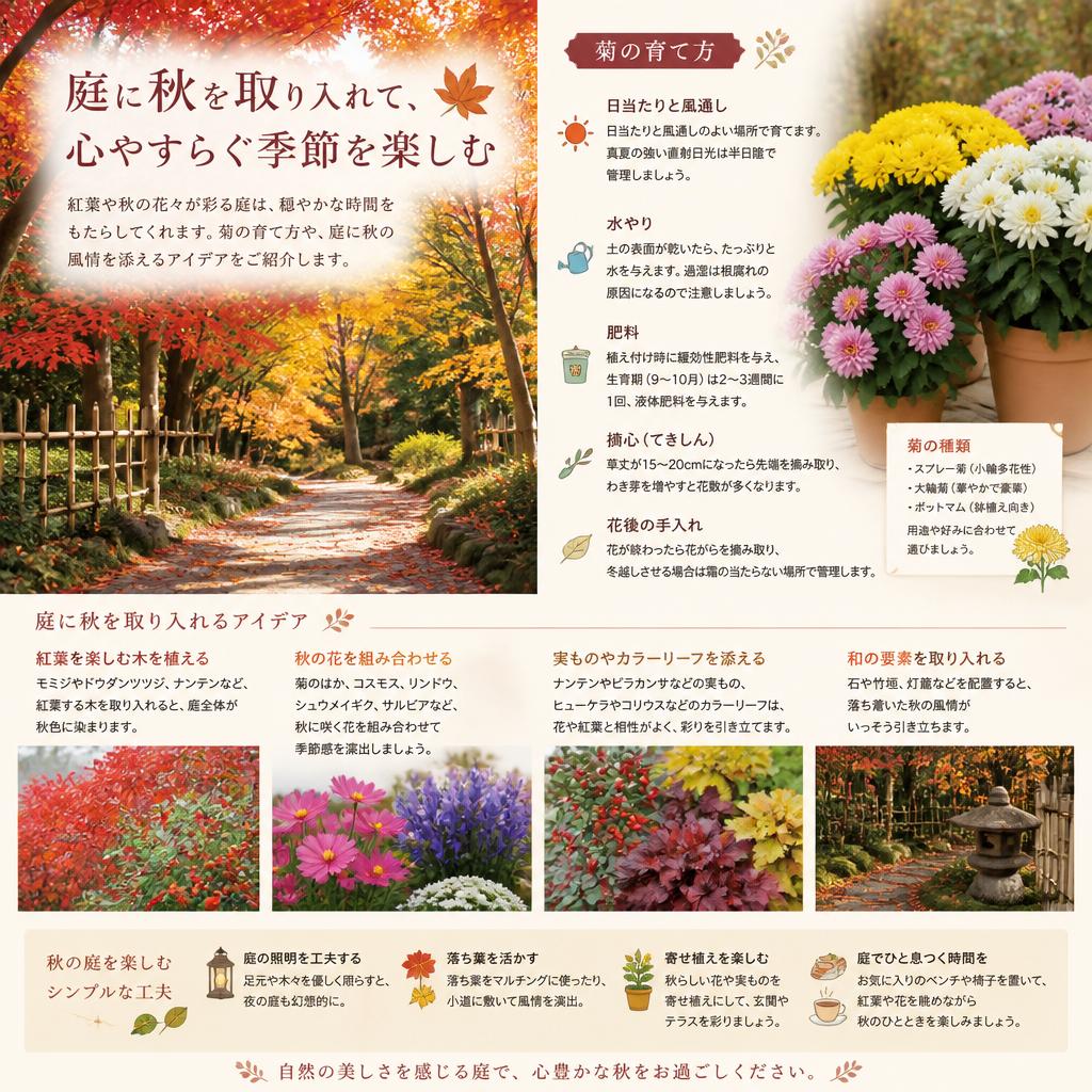 秋の静けさに溶け込む紅葉の美