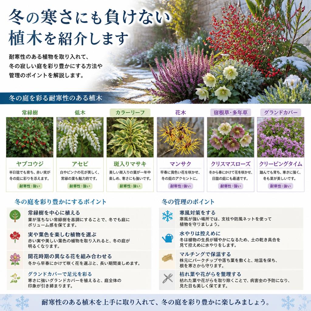 冬でも楽しめる健気な植物たち
