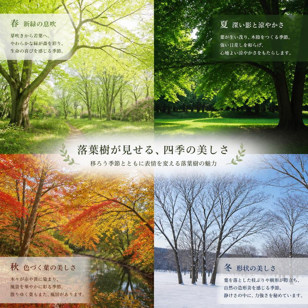 落葉樹の季節感