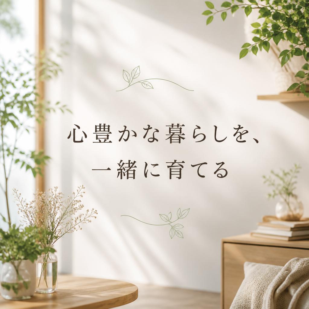 心豊かな暮らしを、一緒に育てる