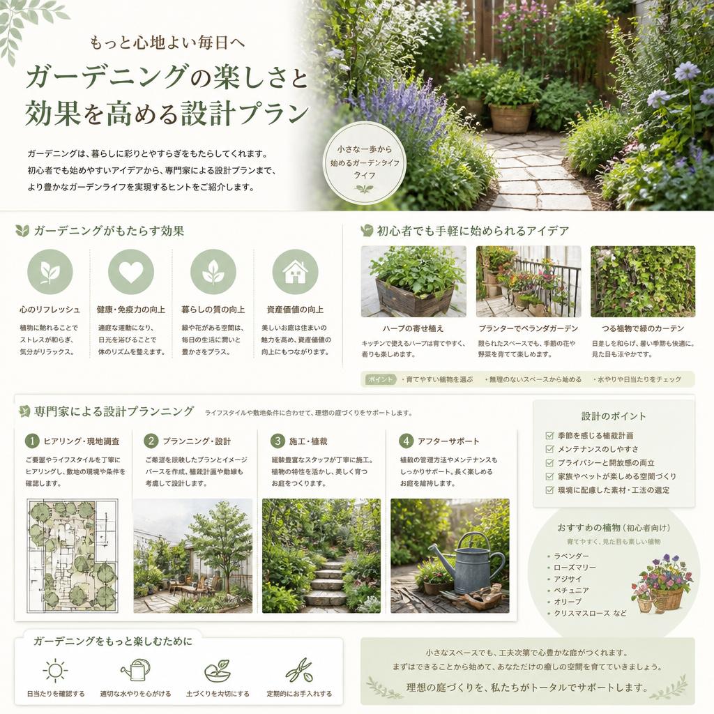 心を満たすガーデニングプラン