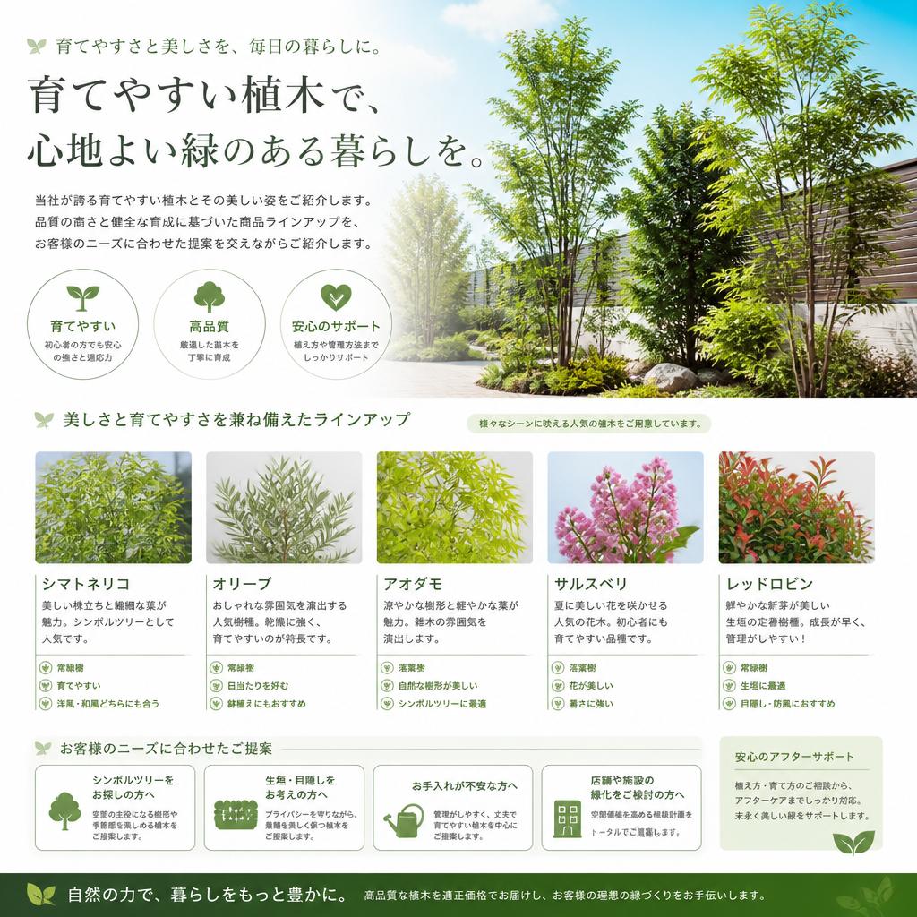 4. 育てやすさと美しさを兼ね備えた商品紹介