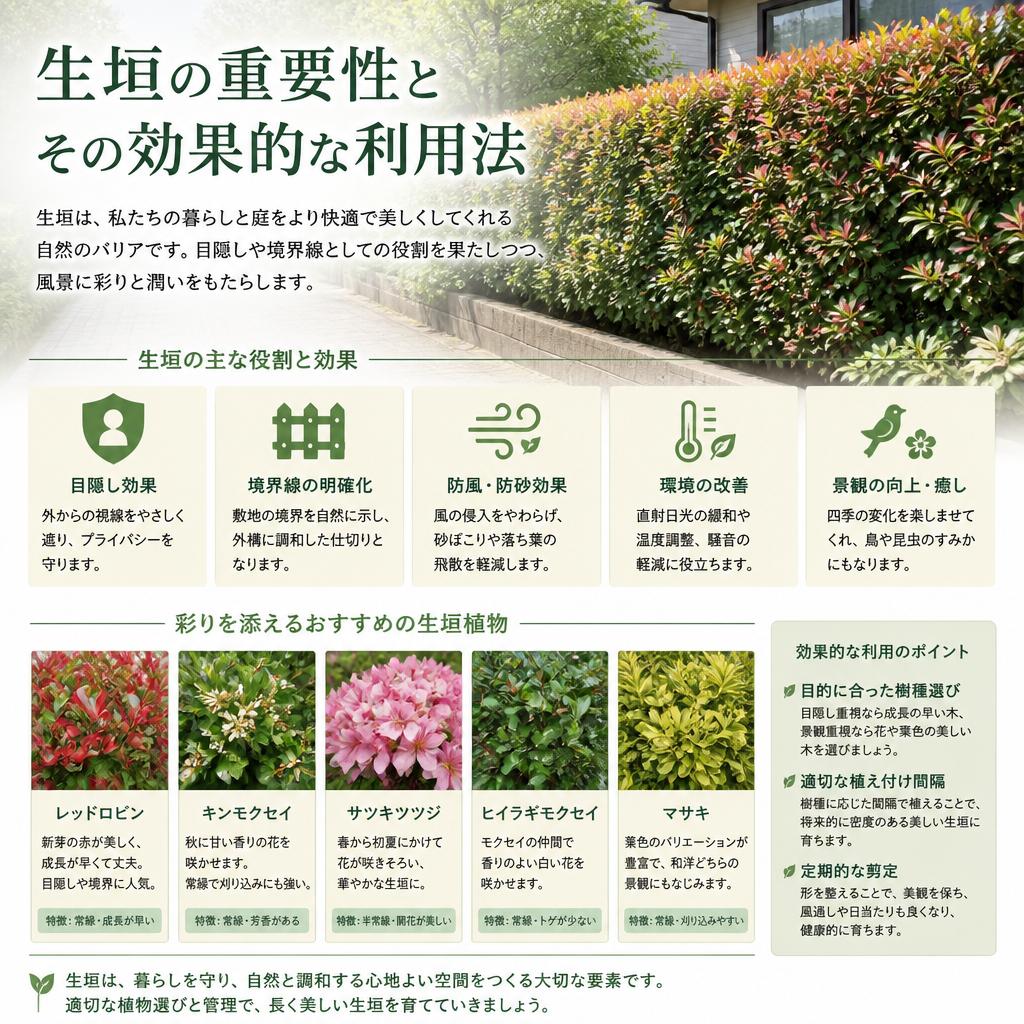 生垣でプライバシー確保！