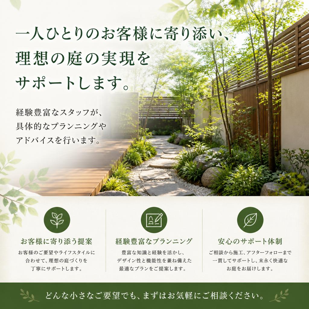 4. 造園業者の専門的なサポート