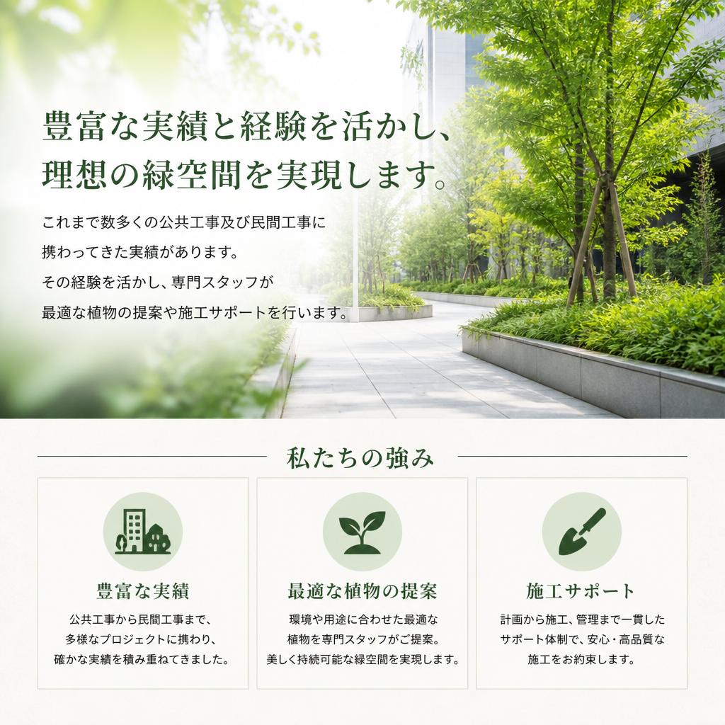公共工事・民間工事の対応実績