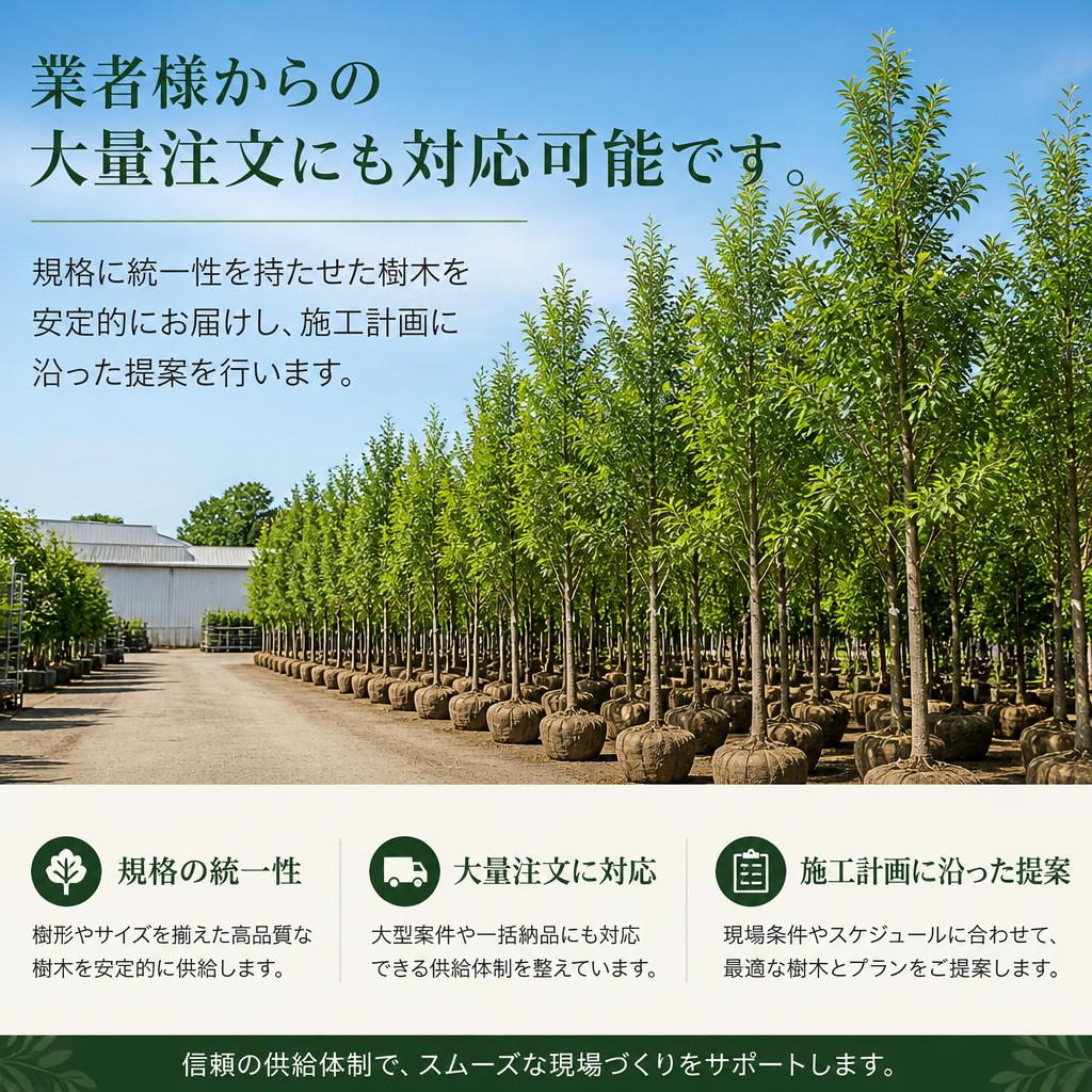 大量注文にも柔軟に対応