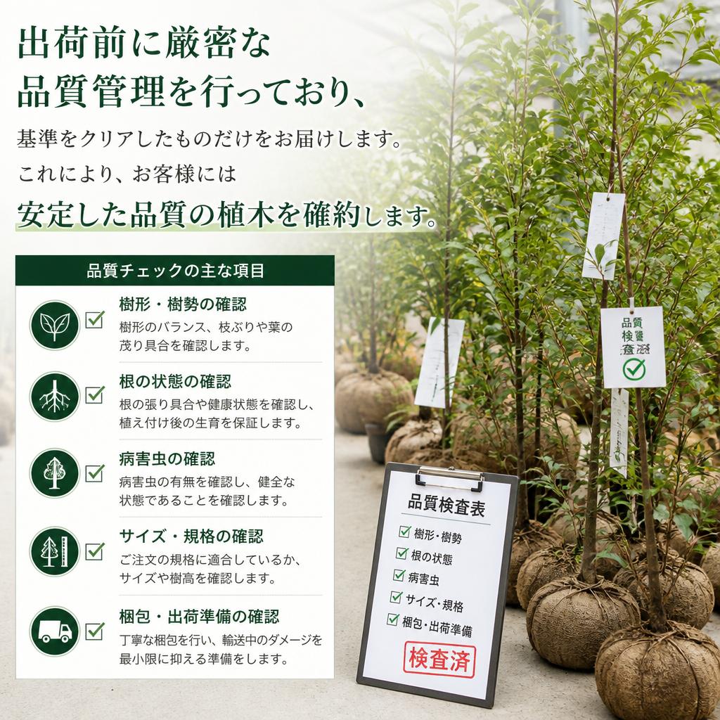安心品質での出荷体制