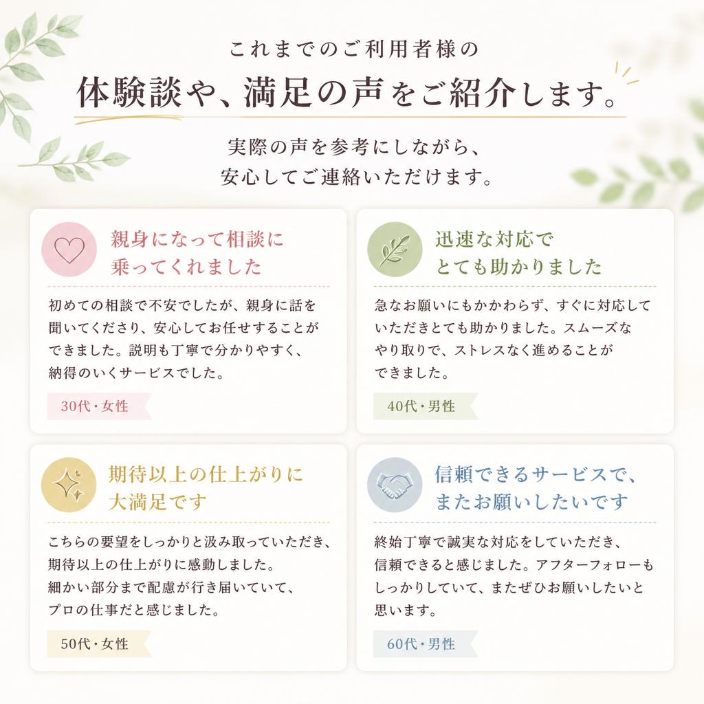 お客様の声